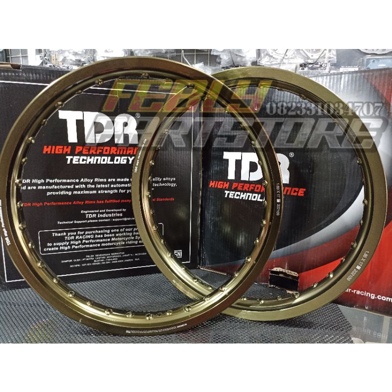 VELG TDR BROWN 160 185 RING 17 VELG TDR W SHAPE BROWN 160X17 185X17 VELG TDR BROWN 17X160 17X185 VEL