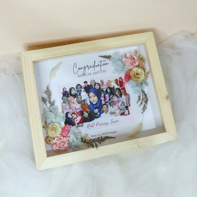 Pop Up Frame Akrilik | Mahar | Kado Wisuda | Kado Pernikahan | Kado Lahiran