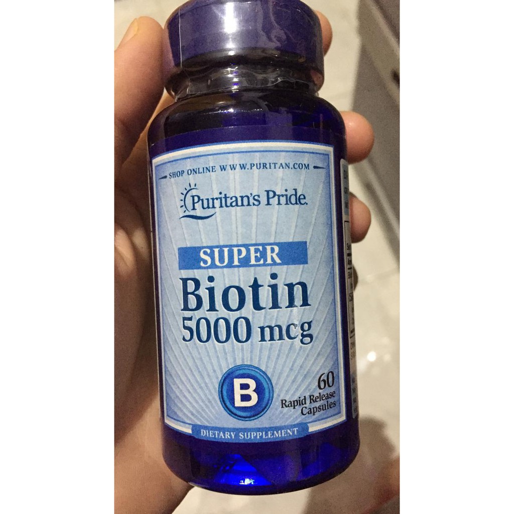 PURITAN Penumbuh Rambut - Super Biotin 5000 mcg ISI 60