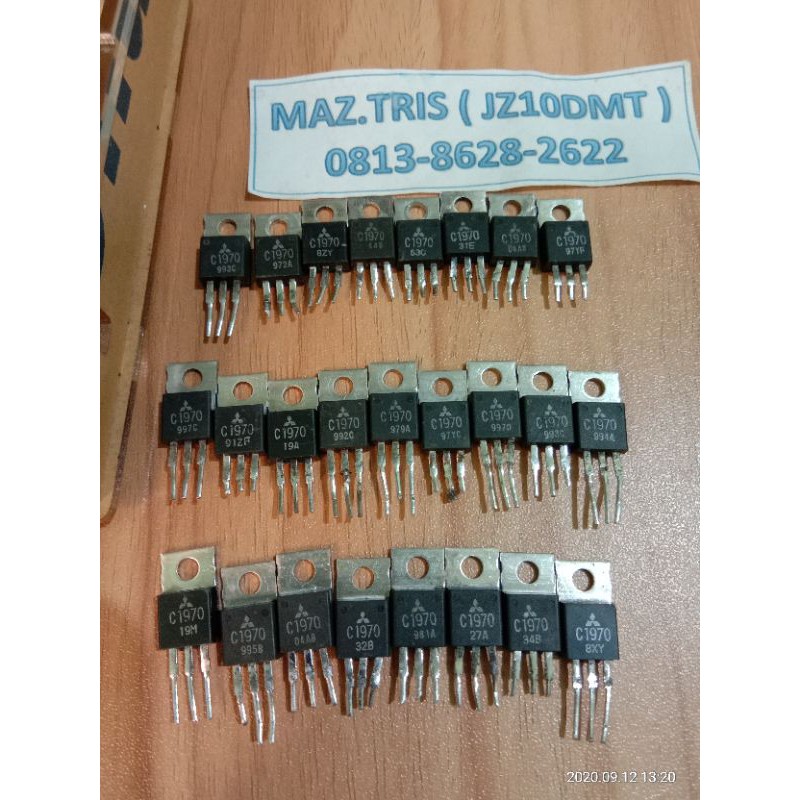 Original C1970 2SC1970 SC1970 1970 Transistor penguat RF pemancar FM used tested ESR