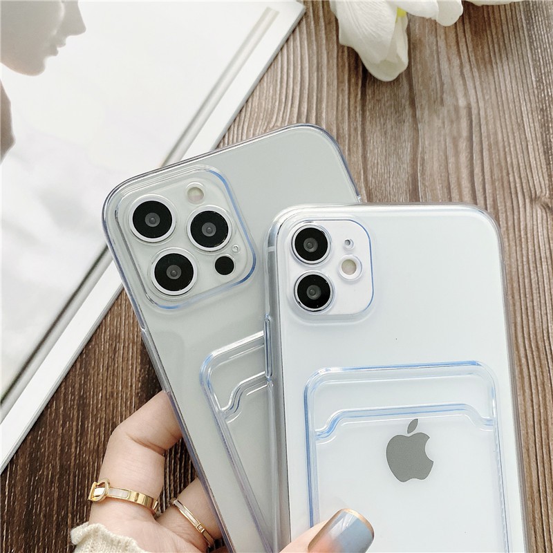 Soft Case Transparan Tahan Banting Untuk Iphone 12 11 Pro Mini Xs Max Xr X 8 7 Plus