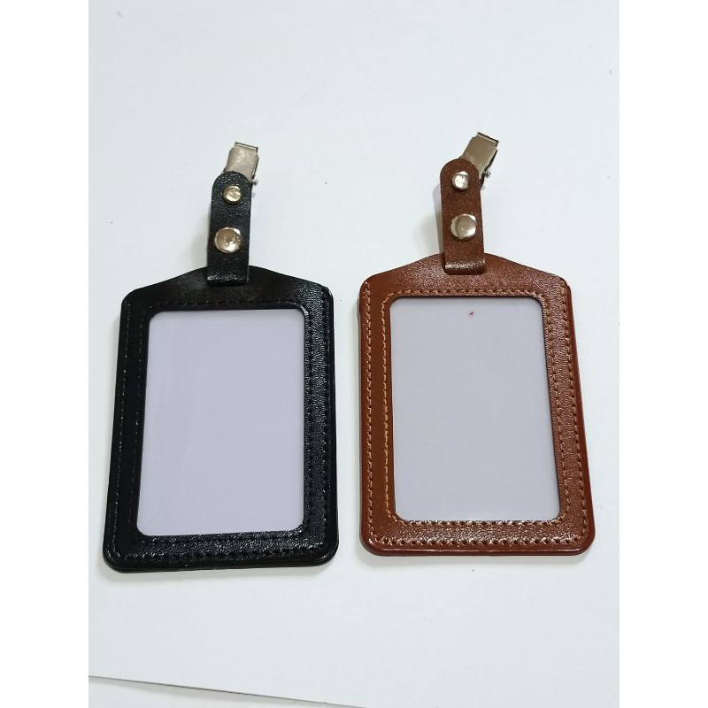 Card holder casing tempat id card KULIT Dijual satuan [READY STOK]