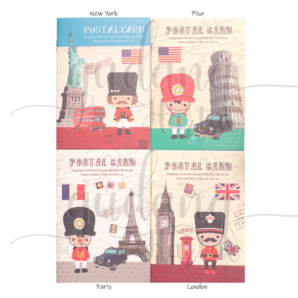 Notebook Mini Buku Catatan Soldier Europe  Paris London 