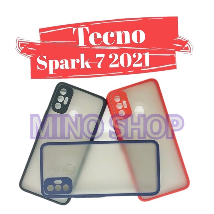 SOFTCASE TECNO SPARK 7 2020 - HARDCASE DOVE MYCHOICE + PC - AERO CASE