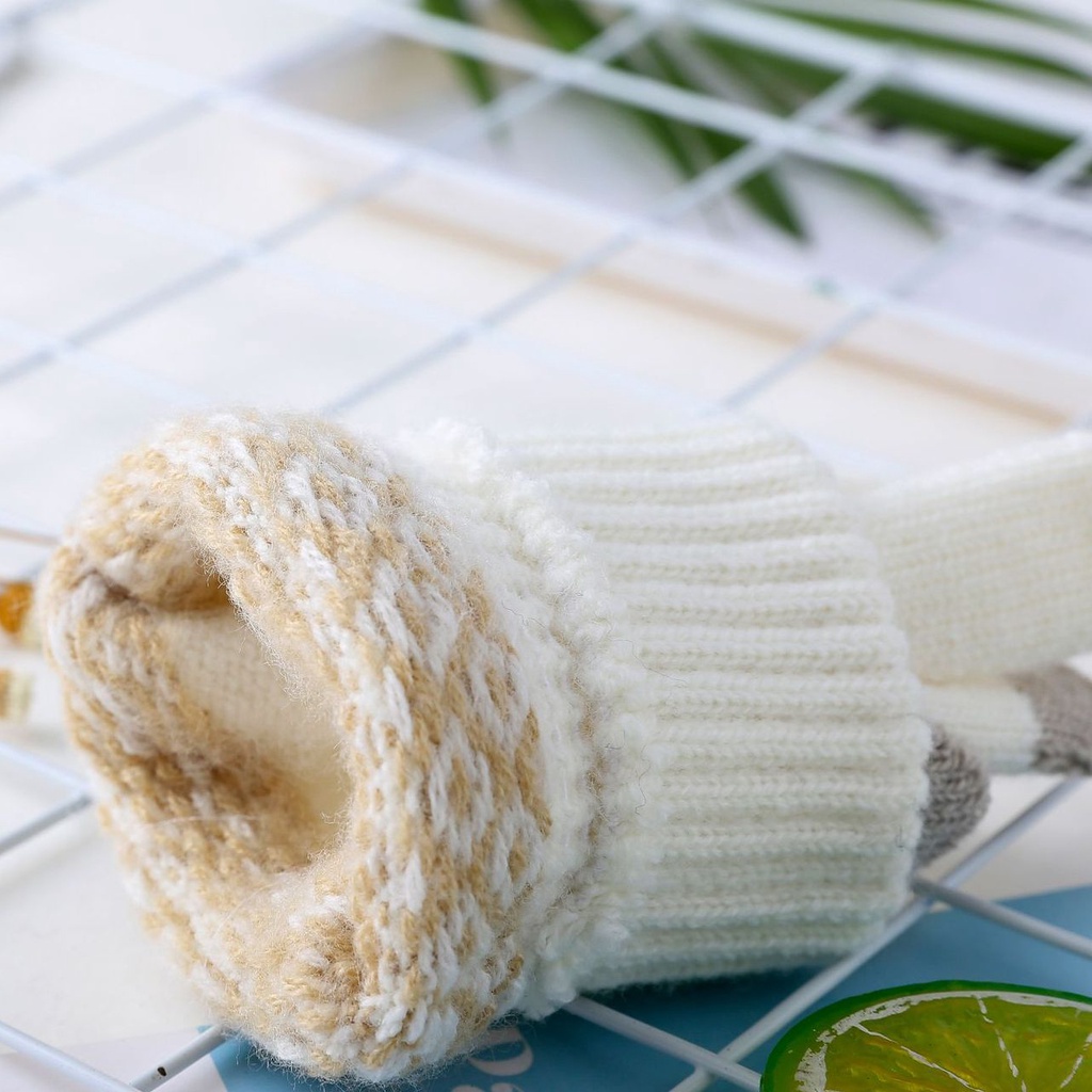 Sarung Tangan Gunung Bahan Wool Plush Velvet Winter Gloves