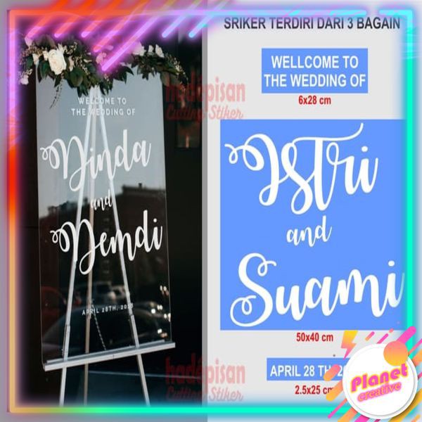 

Stiker Cutting Sticker Wedding Mahar Stiker Resepsi Pernikahan