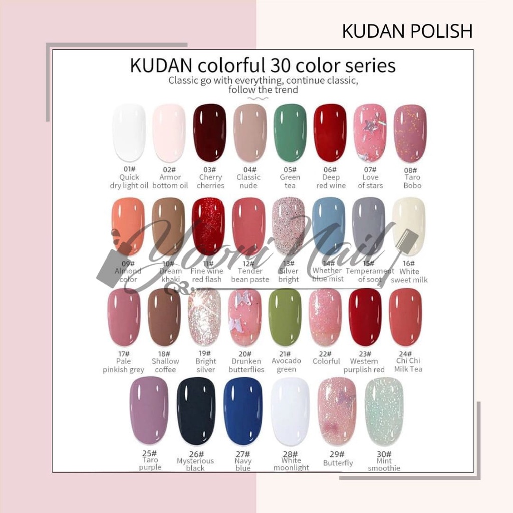 Kudan nail polish 8ml kutek kudan healty color 8ml