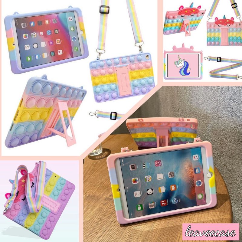 Case iPad Pop it Popit Unicorn Sling Kids Casing iPad Anak Lucu