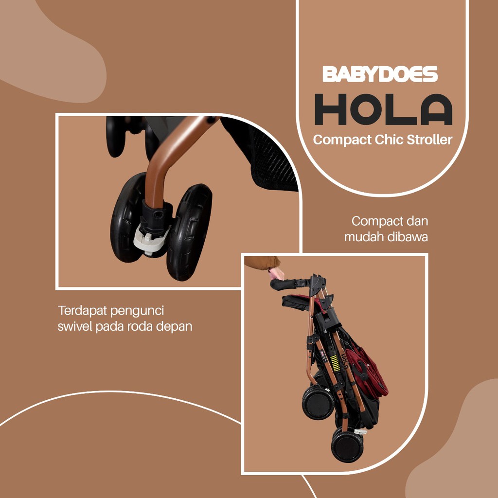 Babydoes HOLA Stroller/Kereta Dorong bayi