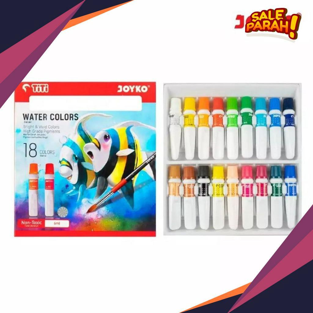 

FANTASTIS Cat Air Water Color Joyko Titi WAC6ML18 Set 18 Warna