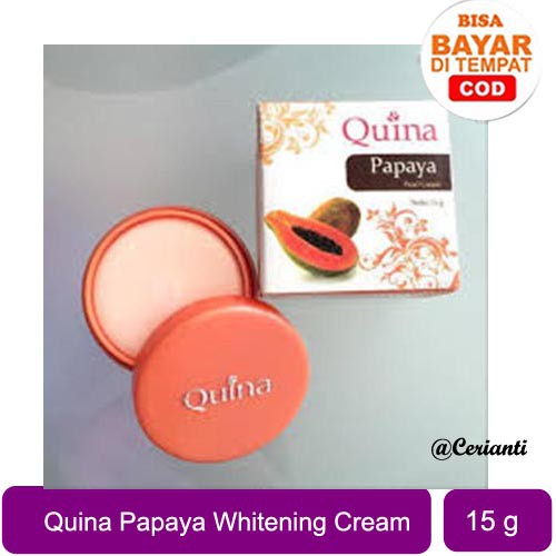 QUINA PEARL CREAM PAPAYA 15GR KRIM PEPAYA MUTIARA