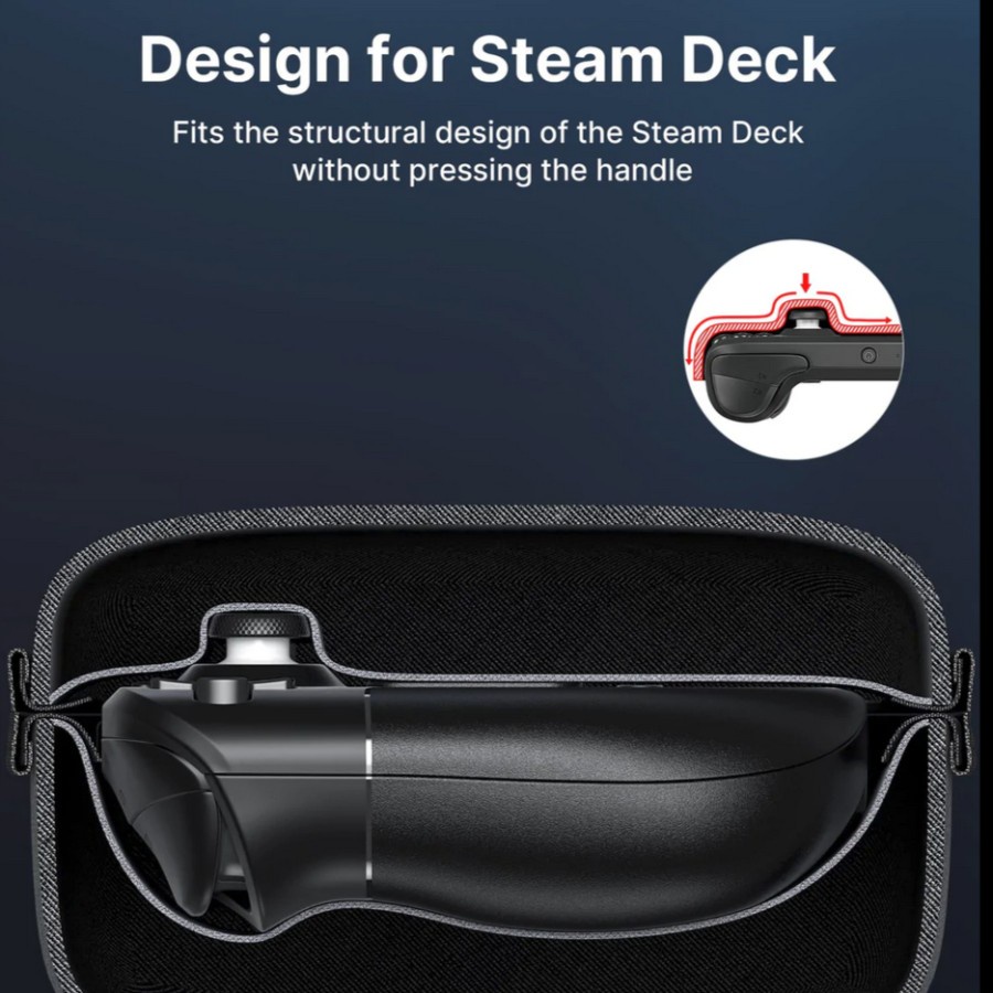 JSAUX Storage Protective Carrying Case Steam Deck with Charger &amp; Cable