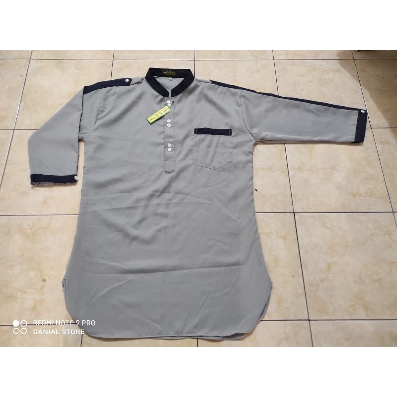 Baju Koko kurta Zipper 3/4 Koko kurta zaka pria dewasa lengan 3/4 Matt toyobo premium