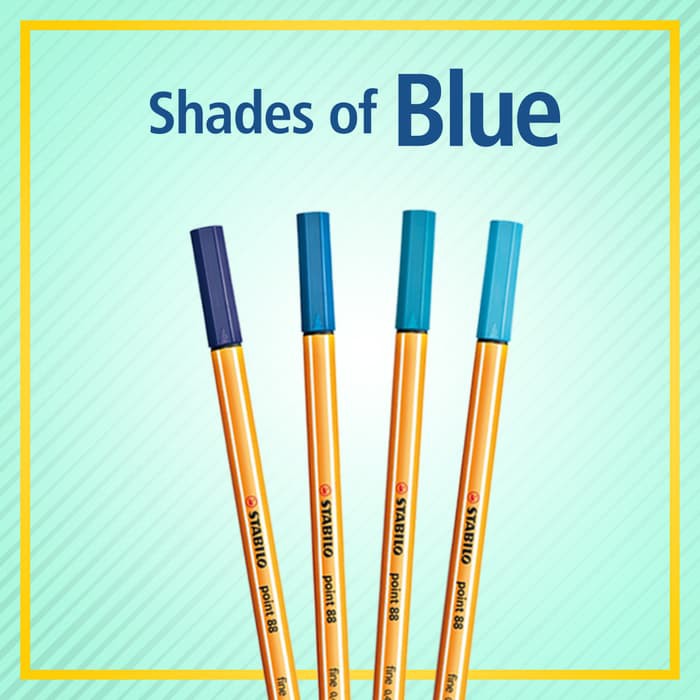 

Stabilo Warna Warni - Highlighter - Stabilo Pulpen Stabilo Paket Pen 88 Shade Of Blue - Biru Produk