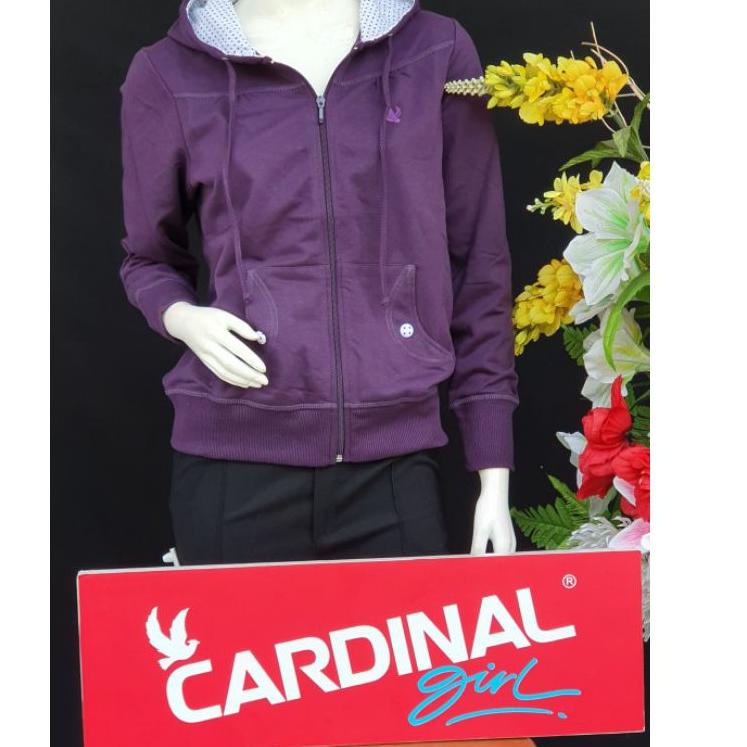 Big Sale.. Jaket Hoodie CARDINAL Wanita 6 warna size kecil sampai jumbo 100% ORIGINAL/modernjombang