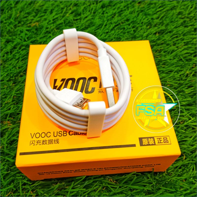 KABEL DATA REALME VOOC MICRO USB ORIGINAL SUPPORT FAST CHARGING