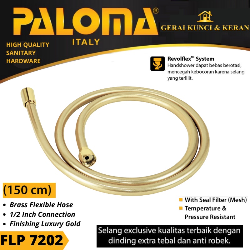 SELANG SHOWER PALOMA PVC GOLD FLP 7202 150 CM