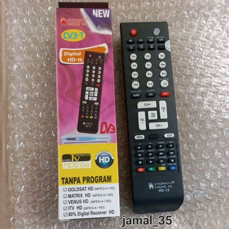 REMOTE REMOT RECIEVER PARABOLA INDOVISION/SKYNINDO/TELKOM HD-15