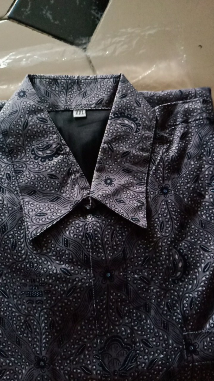 Sidomukti Lawasan Kemeja Batik Pria Lengan Panjang Furing Batik Katun Primisima Batik Solo