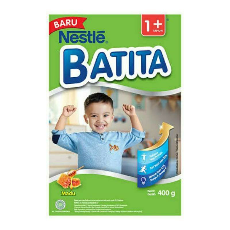 BATITA 1+ Susu Pertumbuhan Anak usia 1 - 3 Tahun rasa Madu 400 gr-1