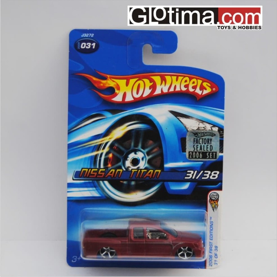 Promo Hotwheels Nissan Titan Factory Sealed 2006 Red Diecast Hot Wheels