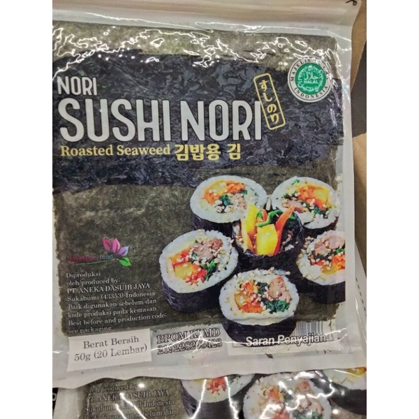 

Rumput laut sushi 10lembar