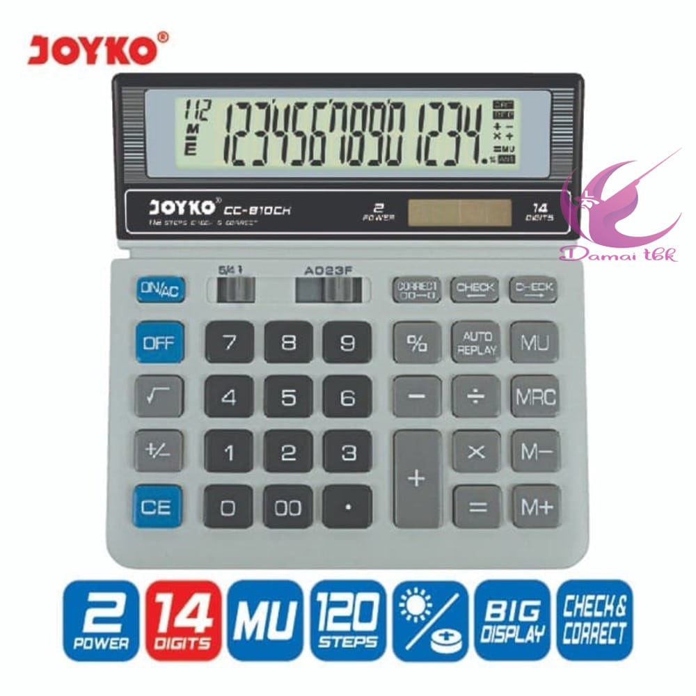 

Calculator Kalkulator Joyko CC-810CH 14 Digits Check Correct