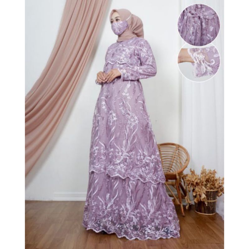 (COD)REALPICT GAMIS RATU TINGKAT MALAYSIA - GAMIS WANITA MUSLIM - FASHION MUSLIM - GAMIS MODERN - GA