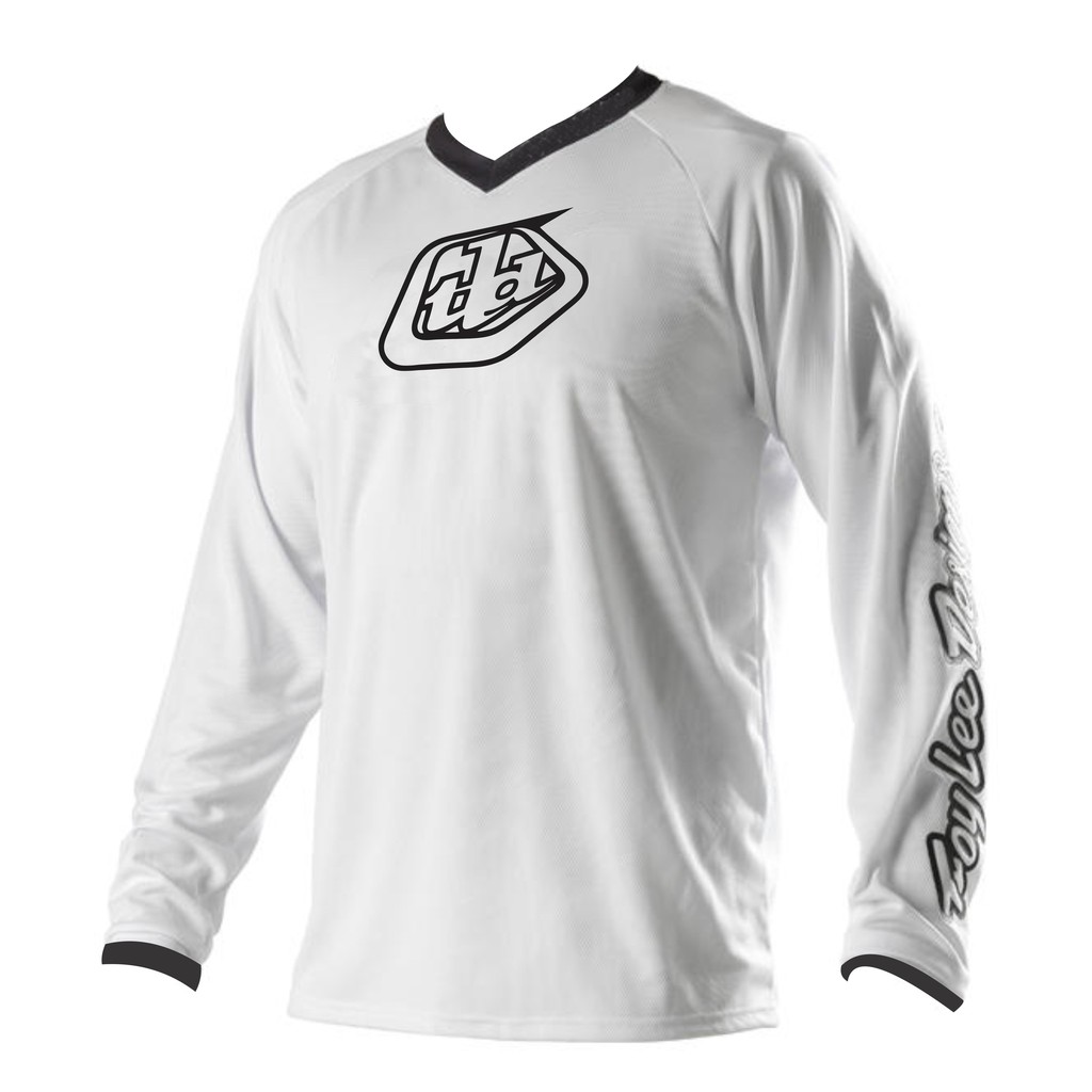 Download Jersey Sepeda dan Trail TLD Putih List Hitam | Shopee ...
