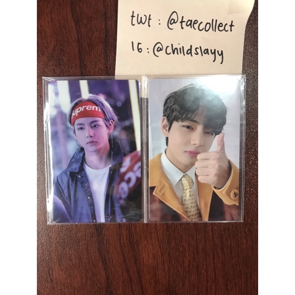 OFFICIAL PHOTOCARD DVD TAEHYUNG MEMO 17, MEMO 18, WINTER PACKAGE BTS