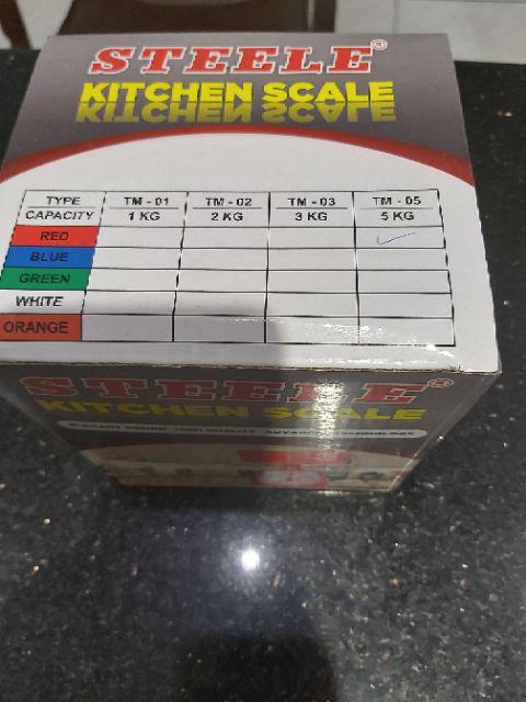 Garansi !! Timbangan Kue/dapur 5 Kilo Steele Analog Kitchen Scale 5kg