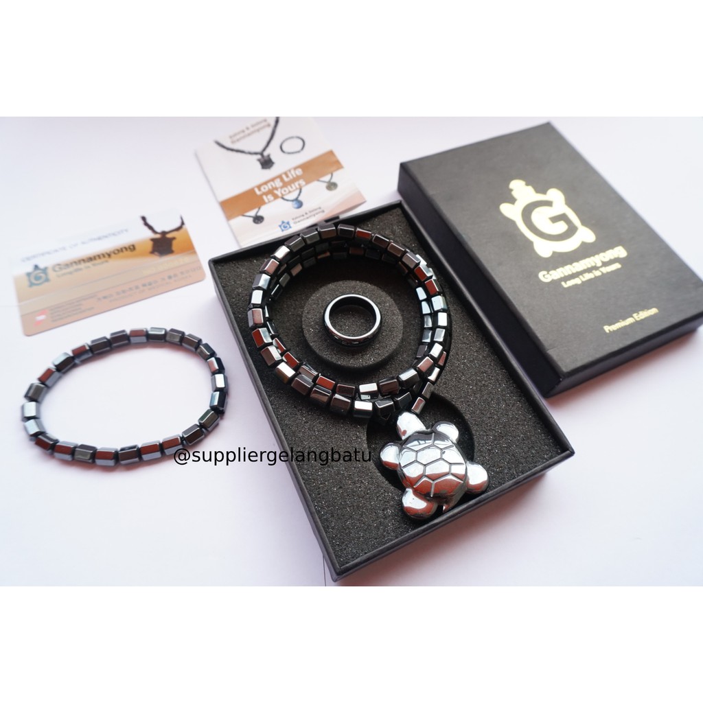 PAKET CINCIN KALUNG SEHAT KURA BESAR NEW MODEL GANNAMYONG BIOMAGNET magnetic terapi korea fashion