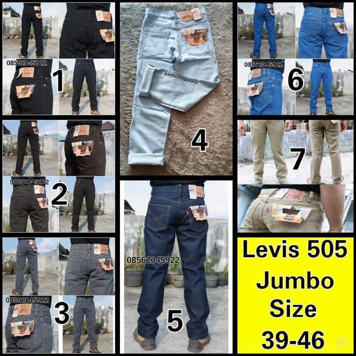 Termurah Celana Jeans Levis 505 Standar (Reguler) Big Size Ukuran 39-44 - Cream, 41 Orybergaransi