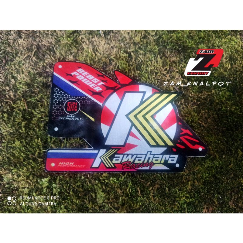 Emblem Kawahara Beast Power Merk Knalpot Racing