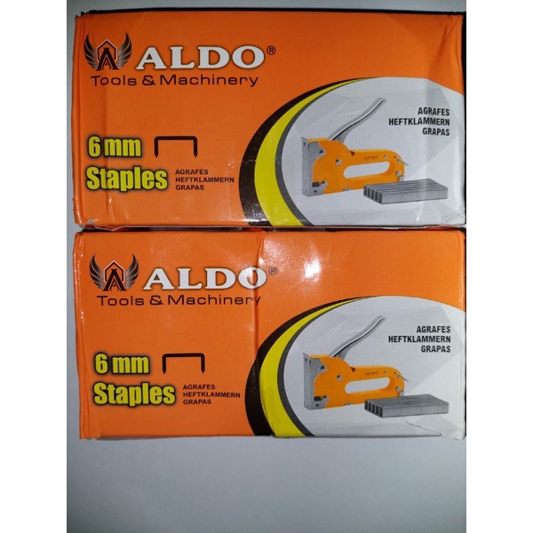 

[DUS 10 PACK] STAPLES ALDO 6 MM ISI 10.000 PCS / STAPLES ALDO 6MM / ISI GUN TACKER 6MM