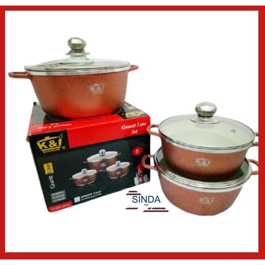 PANCI SET K & I GERMANY 6 PCS