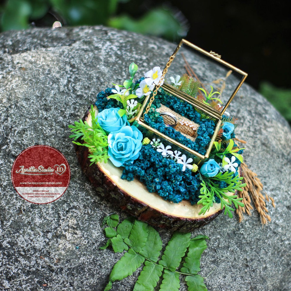 Kotak Perhiasan | Kotak Cincin | Perpans Rustic Green - 02