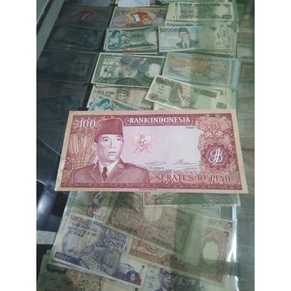 uang 100 soekarno 1960 asli murah