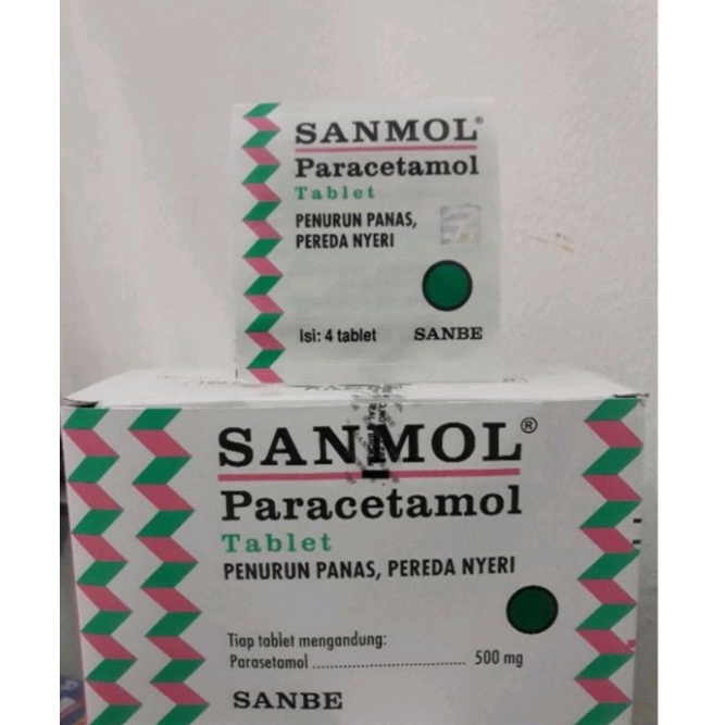 Sanmol penurun panas / 1 tablet isi 4 butir