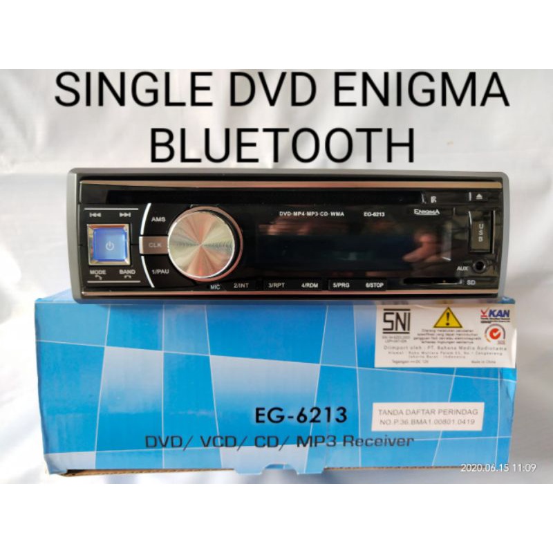 Single DVD Enigma Bluetooth (Tape Mobil Eniqma EG 6213)