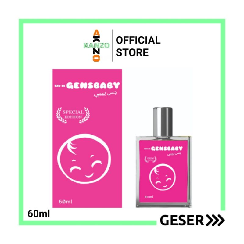 Kanzo - Parfum Gensbaby Vanilla 60ml Premium / Parfum Switsbabies Vanilla 60ml / Parfum Zwitsbabies 60ml