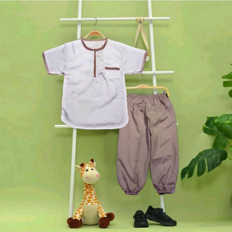 Baju koko anak laki laki terbaru 2022 setelan muslim anak laki laki koko joger anak
