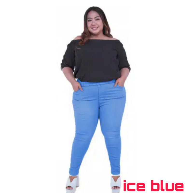 (27-42) Celana Jeans super jumbo wanita | jegging jeans murah | jeans wanita jumbo | legging jumbo