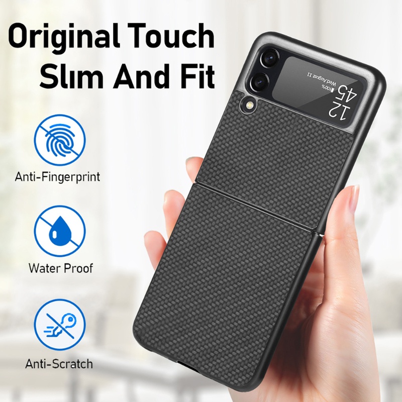 Vivi Casing Hard Case Belakang Bahan Pc Shockproof Slim Mewah Untuk Samsung Galaxy Z Flip 3