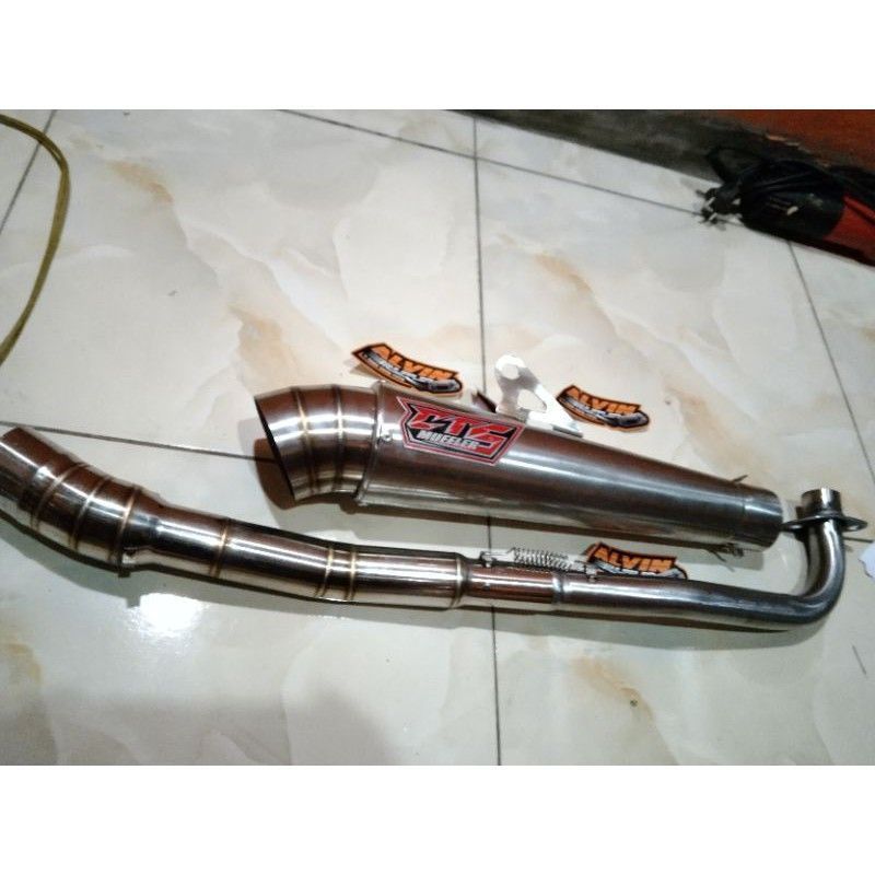 swara mntulll padat knalpot racing CTS Muffler PNP Vega c 70 Astrea grand Revo