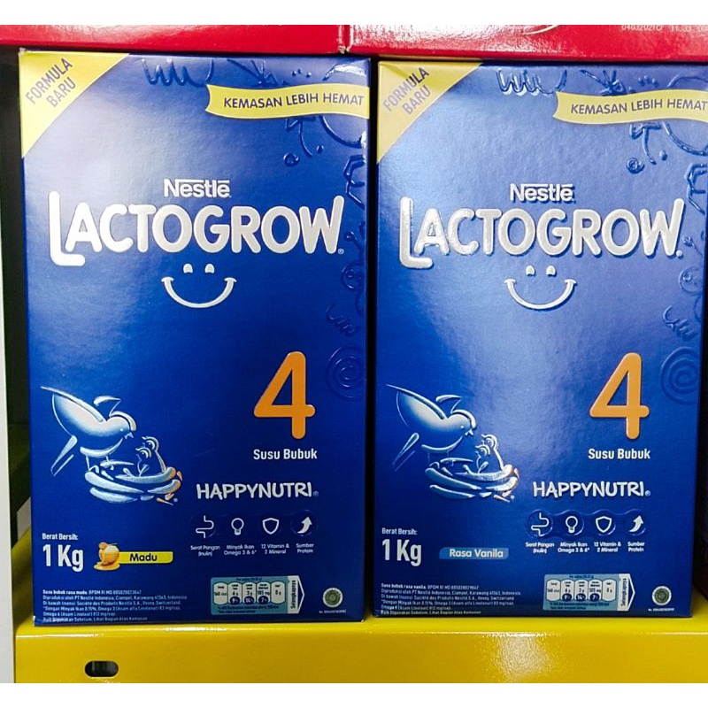 

Lactagrow 4 rasa Madu dan Vanila 1kg