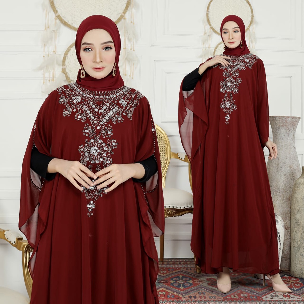 HOPYLOVY - KAFTAN WANITA HIJAB MODEL TERBARU JIHAN