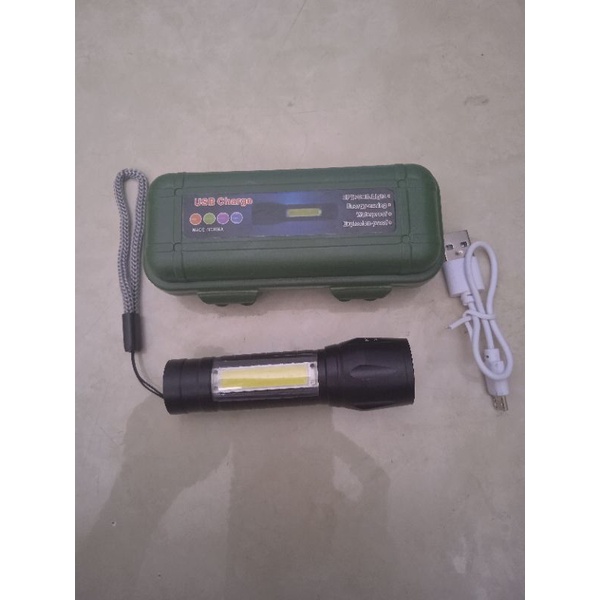 Senter Mini Zoom XPE+Led