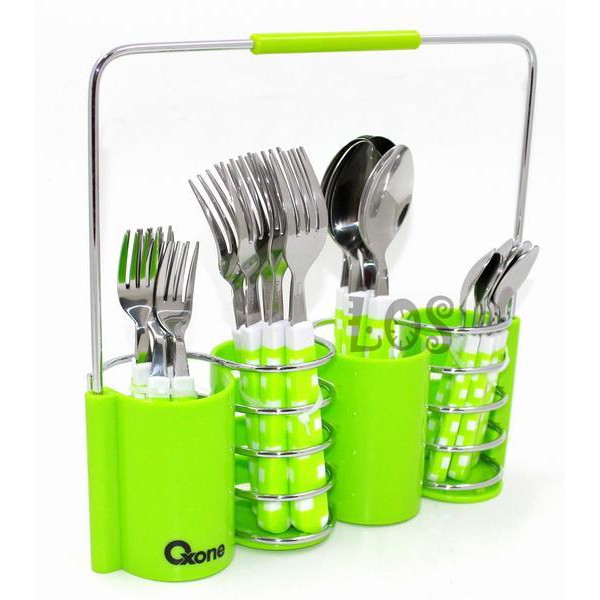 OX-5100 24Pcs Oxone CUBE Cutlery Set - Sendok &amp; Garpu Set