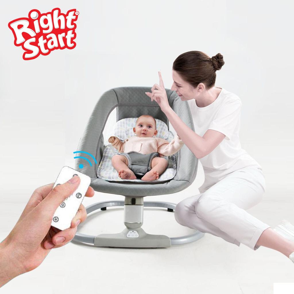 Right Start Cuddly Electric Remote Control Deluxe Baby Swing Ayunan Otomatis Anak Bayi Automatic Bouncer